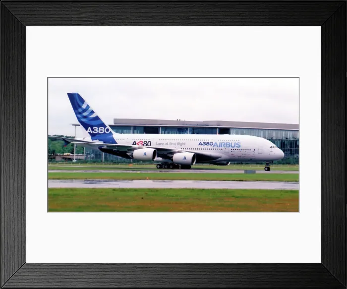 Framed Print : Airbus A380-841 F-WWOW (msn 001), at the SBAC Farnborough International Air Show on 21 July 2006. Date: 2006 Framed Print : Airbus A380-841 F-WWOW (msn 001), at the SBAC Farnborough International Air Show on 21 July 2006. Date: 2006