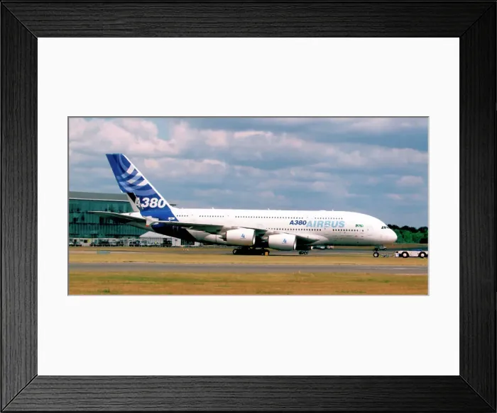 Framed Print : Airbus A380-841 F-WWOW (msn 001), at the SBAC Farnborough International Air Show on 21 July 2006. Date: 2006 Framed Print : Airbus A380-841 F-WWOW (msn 001), at the SBAC Farnborough International Air Show on 21 July 2006. Date: 2006