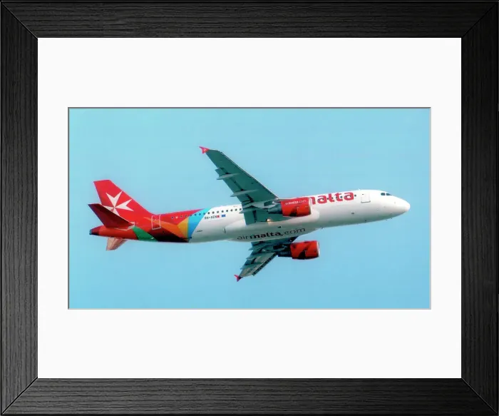 Framed Print : Airbus A320-214 9H-AEN (msn 2665), of Air Malta. Date: circa 2013 Framed Print : Airbus A320-214 9H-AEN (msn 2665), of Air Malta. Date: circa 2013
