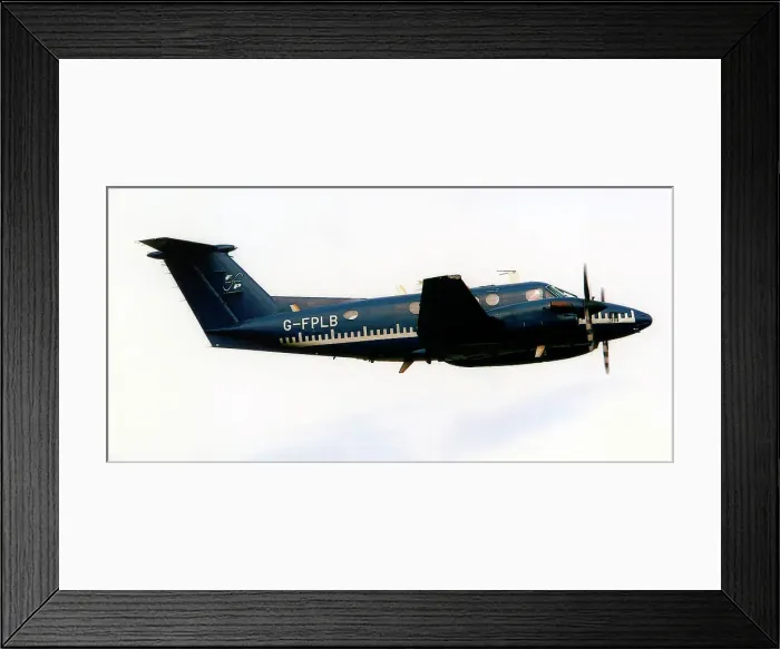 Framed Print : Beech B200 Super King Air G-FPLB (msn BB-1048), of Cobham Flight Inspection Ltd. Date: 2010 Framed Print : Beech B200 Super King Air G-FPLB (msn BB-1048), of Cobham Flight Inspection Ltd. Date: 2010
