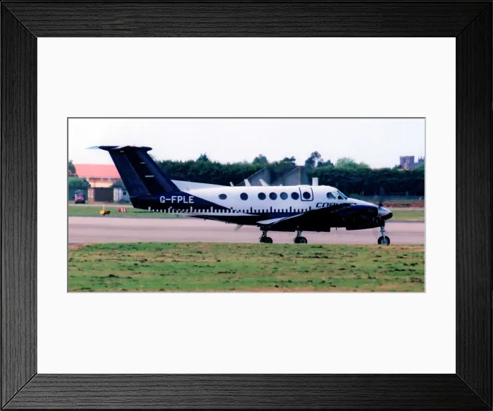 Framed Print : Beech B200 Super King Air G-FPLE (msn BB-1256), of Cobham Flight Inspection Ltd. Date: 2010 Framed Print : Beech B200 Super King Air G-FPLE (msn BB-1256), of Cobham Flight Inspection Ltd. Date: 2010