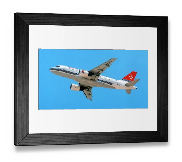 Framed Print : Airbus A 319-111 9H-AEL (MSN 2332), of Air Malta. Date: circa 2010 Framed Print : Airbus A 319-111 9H-AEL (MSN 2332), of Air Malta. Date: circa 2010