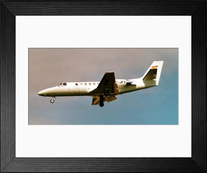 Framed Print : Cessna 560 Citation Ultra EC-JFT (msn 560-0506). Date: circa 2010 Framed Print : Cessna 560 Citation Ultra EC-JFT (msn 560-0506). Date: circa 2010