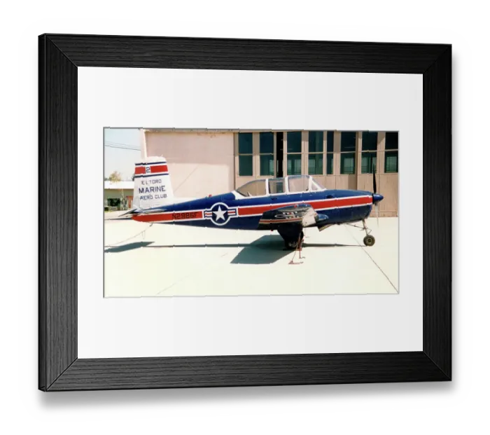 Framed Print : Beech T-34B Mentor N2986F Framed Print : Beech T-34B Mentor N2986F