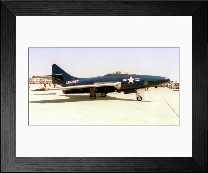 Framed Print : Grumman F9F-6P Cougar 127487 Framed Print : Grumman F9F-6P Cougar 127487