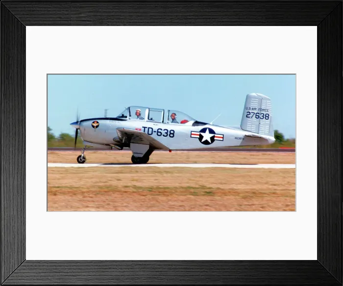 Framed Print : Beech T-34A Mentor N638TD Framed Print : Beech T-34A Mentor N638TD