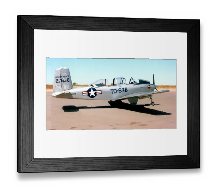 Framed Print : Beech T-34A Mentor N638TD Framed Print : Beech T-34A Mentor N638TD