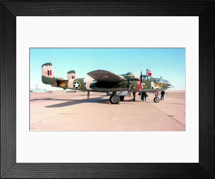 Framed Print : North American TB-25N Mitchell N25YR Yellow Rose Framed Print : North American TB-25N Mitchell N25YR Yellow Rose