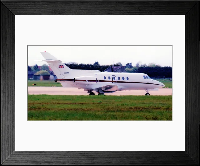 Framed Print : BAe. 125 CC. 3 ZE395 Framed Print : BAe. 125 CC. 3 ZE395