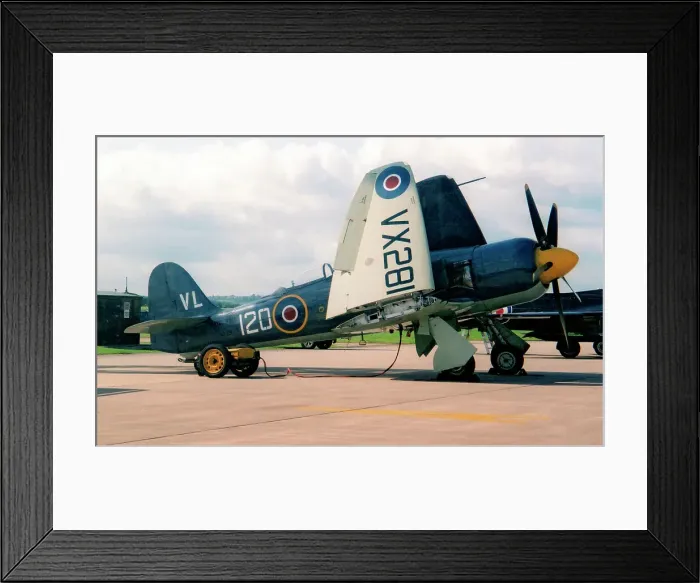 Framed Print : Hawker Sea Fury T. 20 G-RNHF - VX281 Framed Print : Hawker Sea Fury T. 20 G-RNHF - VX281