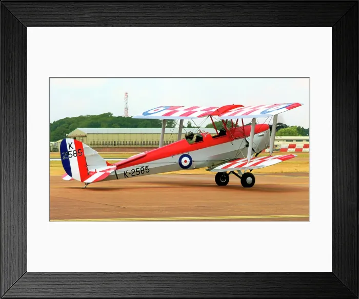 Framed Print : de Havilland DH. 82A Tiger Moth G-ANKT - K2585 Framed Print : de Havilland DH. 82A Tiger Moth G-ANKT - K2585