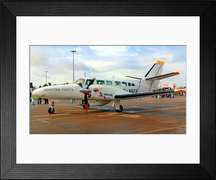 Framed Print : Reims-Cessna F406 Caravan II G-MAFB Framed Print : Reims-Cessna F406 Caravan II G-MAFB