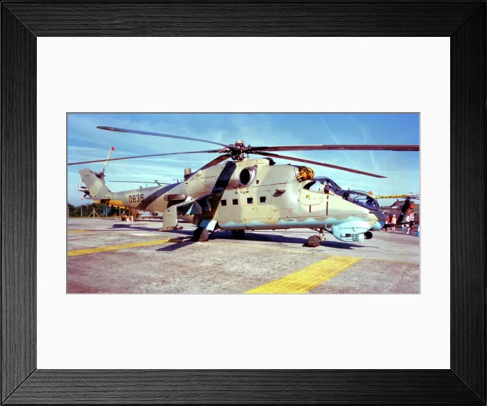 Framed Print : Mil Mi-24V 0836 Framed Print : Mil Mi-24V 0836