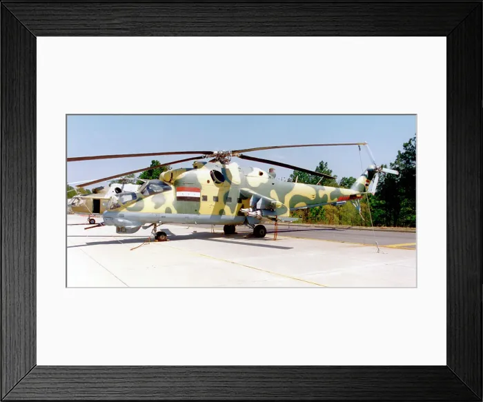 Framed Print : Captured Iraqi Mil Mi-24