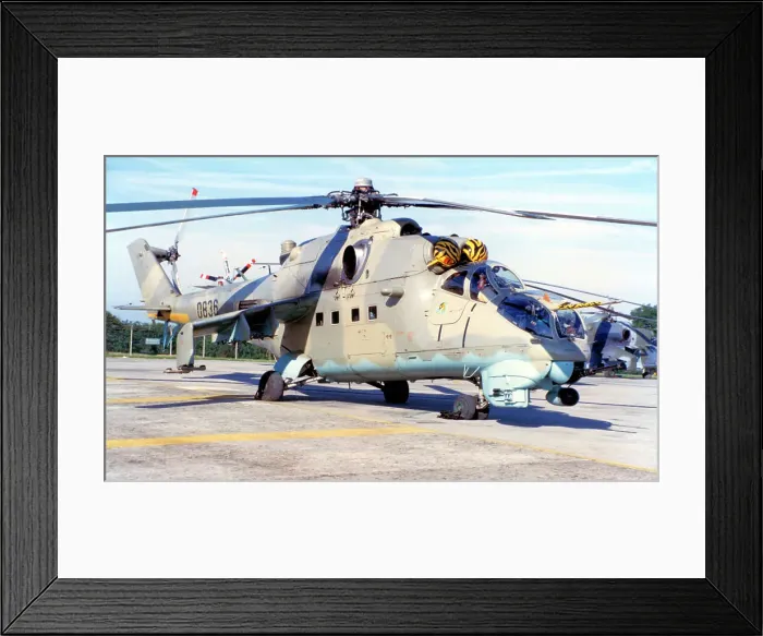 Framed Print : Mil Mi-24V 0836 Framed Print : Mil Mi-24V 0836