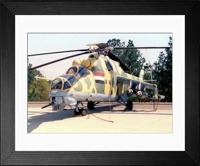 Framed Print : Captured Iraqi Mil Mi-24 Framed Print : Captured Iraqi Mil Mi-24