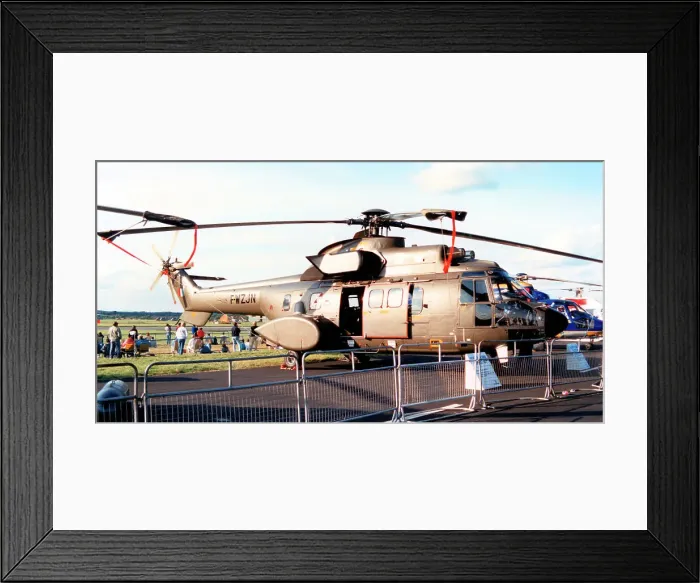 Framed Print : Aerospatiale AS 332L1 Super Puma F-WZJN Framed Print : Aerospatiale AS 332L1 Super Puma F-WZJN