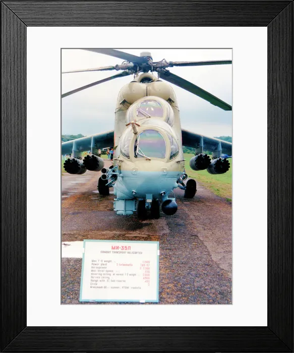 Framed Print : Mil Mi-35P 11 Red Framed Print : Mil Mi-35P 11 Red