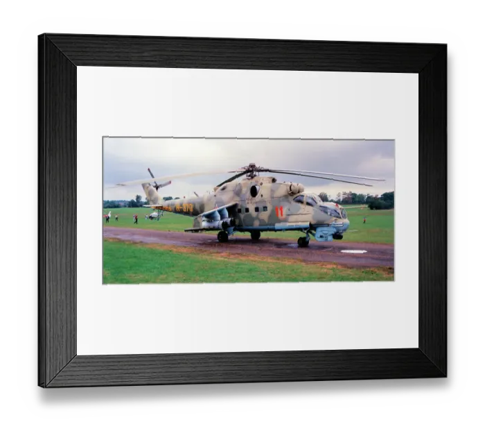 Framed Print : Mil Mi-35P 11 Red Framed Print : Mil Mi-35P 11 Red