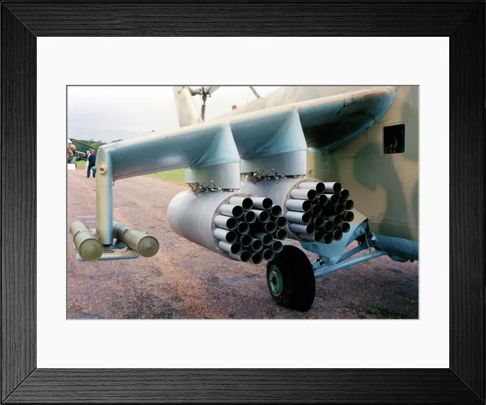 Framed Print : Mil Mi-35P 11 Red Framed Print : Mil Mi-35P 11 Red
