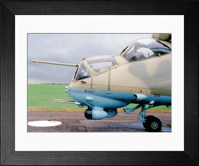 Framed Print : Mil Mi-35P 11 Red Framed Print : Mil Mi-35P 11 Red