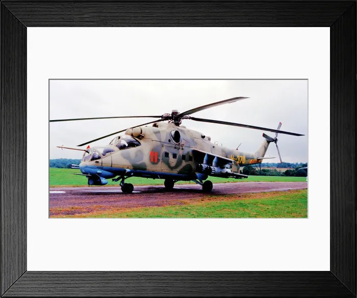 Framed Print : Mil Mi-35P 11 Red Framed Print : Mil Mi-35P 11 Red