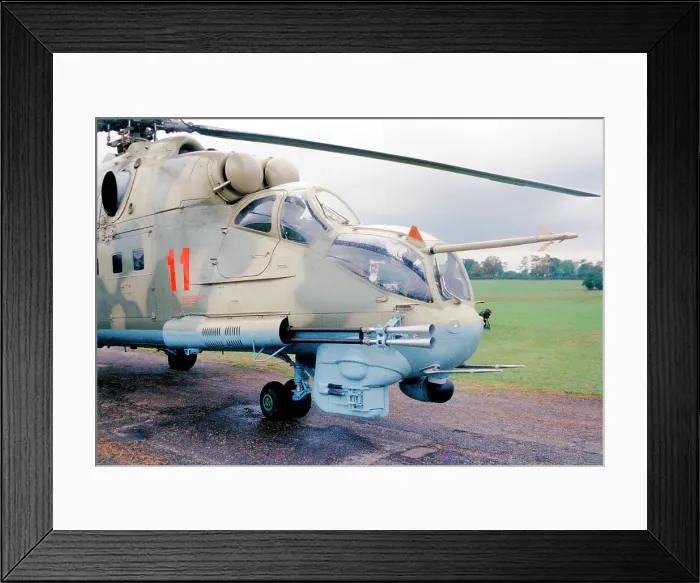 Framed Print : Mil Mi-35P 11 Red Framed Print : Mil Mi-35P 11 Red