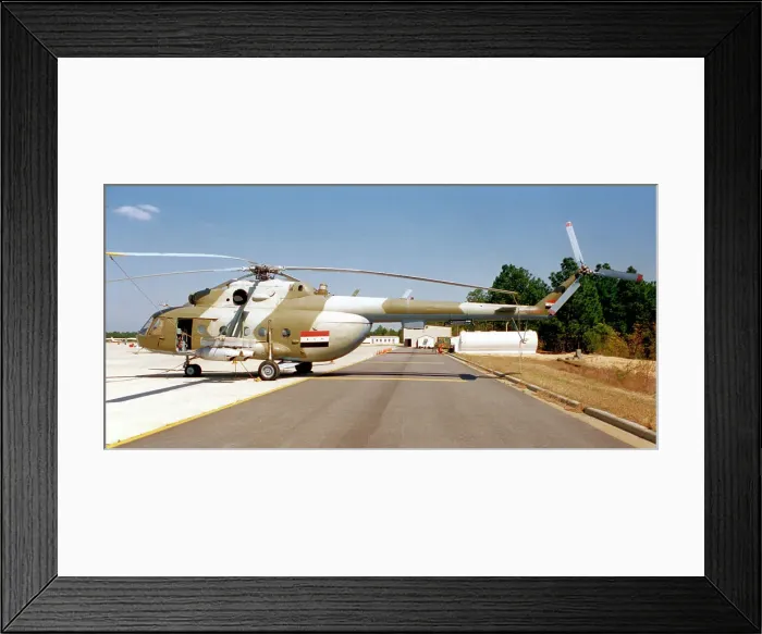Framed Print : Captured Iraqi Mil Mi-8 Framed Print : Captured Iraqi Mil Mi-8