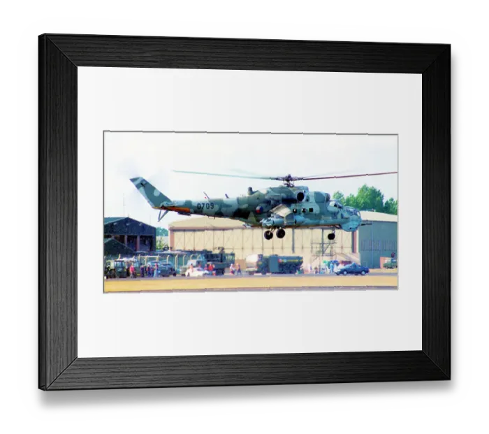 Framed Print : Mil Mi-24V 0709 Framed Print : Mil Mi-24V 0709