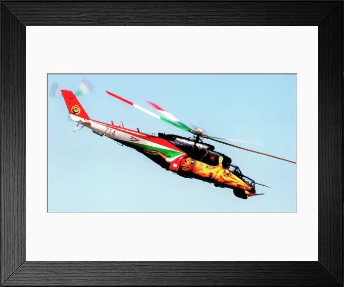 Framed Print : Mil Mi-24V 714 Framed Print : Mil Mi-24V 714