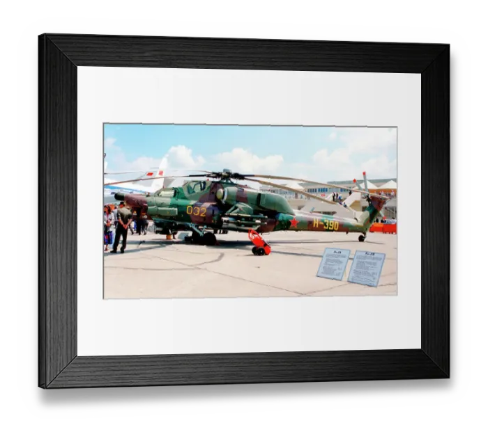 Framed Print : Mil Mi-28A 032 Yellow Framed Print : Mil Mi-28A 032 Yellow