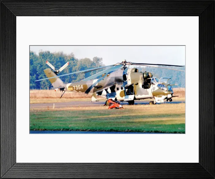 Framed Print : Mil Mi-24V 7354 Framed Print : Mil Mi-24V 7354