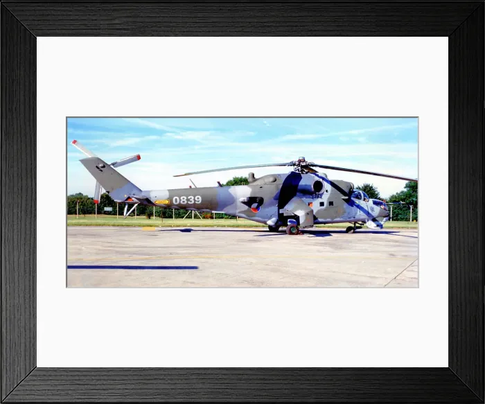 Framed Print : Mil Mi-24V 0839 Framed Print : Mil Mi-24V 0839