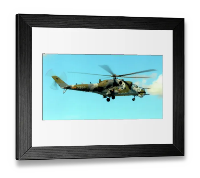Framed Print : Mil Mi-24V 7356 Framed Print : Mil Mi-24V 7356