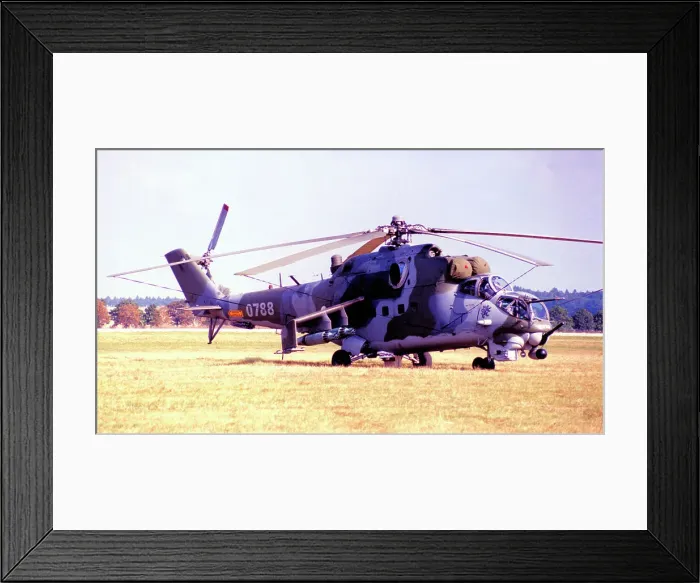 Framed Print : Mil Mi-24V 0788 Framed Print : Mil Mi-24V 0788