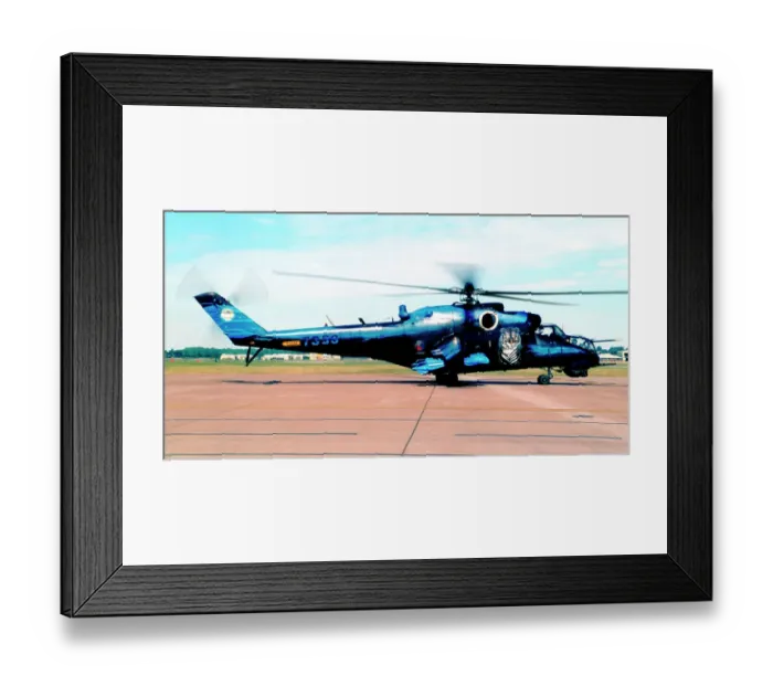 Framed Print : Mil Mi-24V 7353 Framed Print : Mil Mi-24V 7353