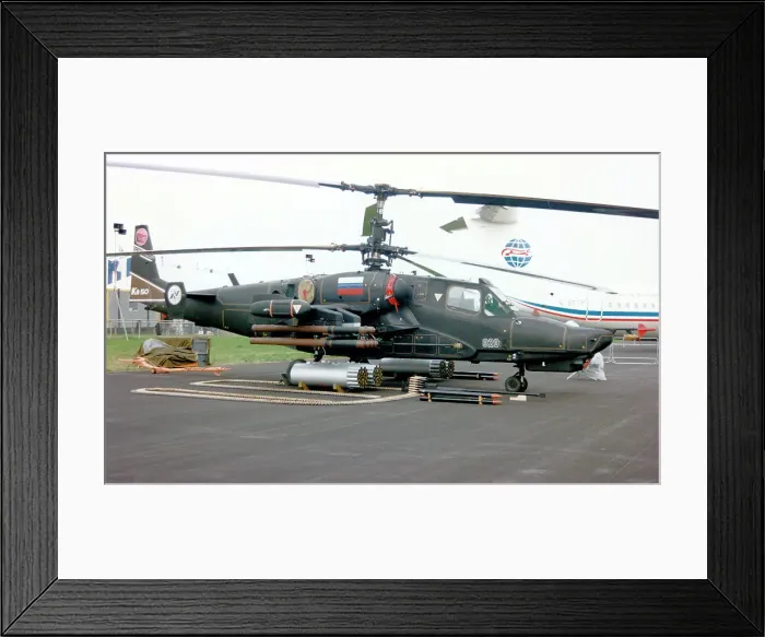 Framed Print : Kamov Ka-50 020 White Framed Print : Kamov Ka-50 020 White