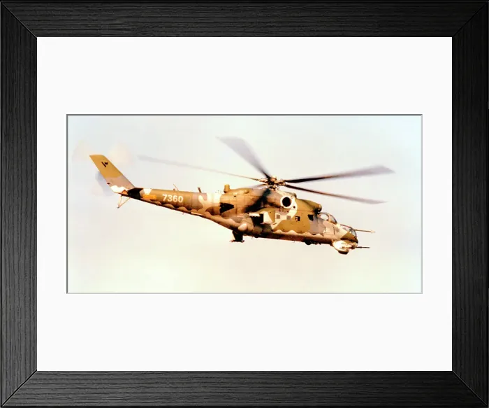 Framed Print : Mil Mi-24V 7360 Framed Print : Mil Mi-24V 7360