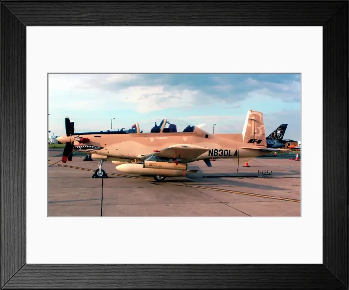 Framed Print : Raytheon AT-6C 3000 Texan II N630LA Framed Print : Raytheon AT-6C 3000 Texan II N630LA