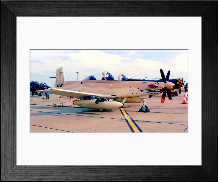 Framed Print : Raytheon AT-6C 3000 Texan II N630LA