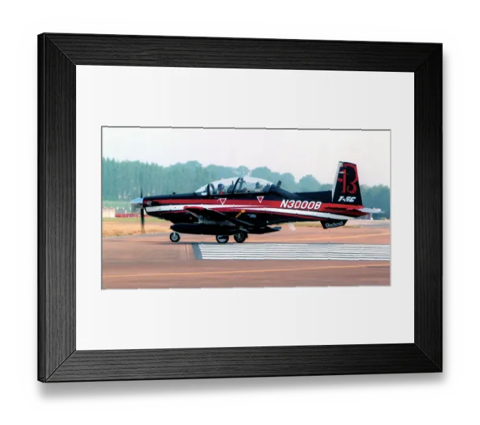 Framed Print : Raytheon T-6C Texan II N3000B Framed Print : Raytheon T-6C Texan II N3000B