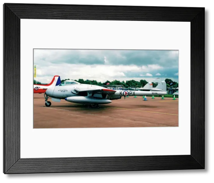 Framed Print : de Havilland DH. 100 Vampire FB. 6 SE-DXS Framed Print : de Havilland DH. 100 Vampire FB. 6 SE-DXS