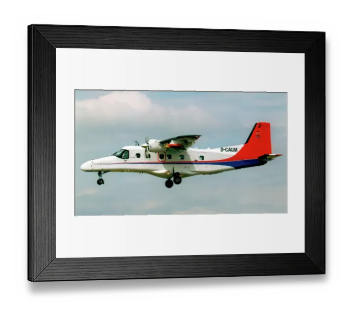 Framed Print : Dornier Do-228 D-CALM Framed Print : Dornier Do-228 D-CALM