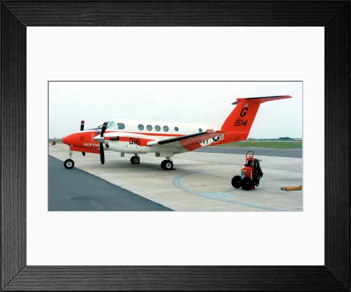 Framed Print : Beech TC-12B Huron 161514 Framed Print : Beech TC-12B Huron 161514