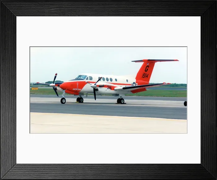 Framed Print : Beech TC-12B Huron 161514 Framed Print : Beech TC-12B Huron 161514