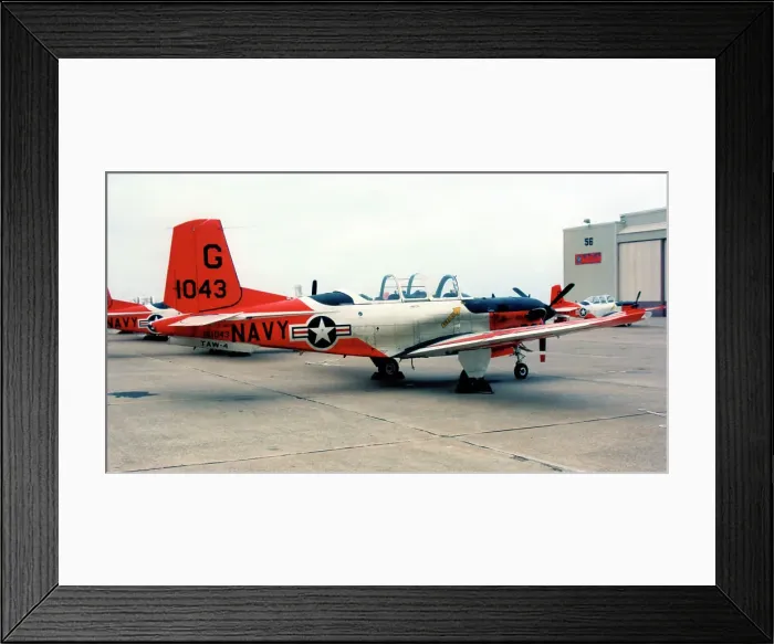 Framed Print : Beechcraft T-34C Mentor 161043 Framed Print : Beechcraft T-34C Mentor 161043