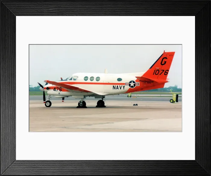 Framed Print : Beech T-44A 161076 Framed Print : Beech T-44A 161076