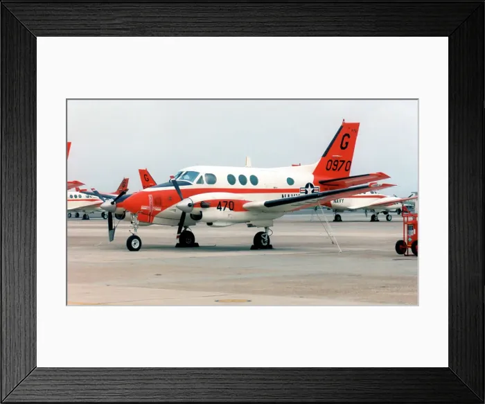 Framed Print : Beech T-44A 160970 Framed Print : Beech T-44A 160970