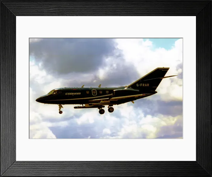 Framed Print : Dassault Falcon 20ECM G-FRAR Framed Print : Dassault Falcon 20ECM G-FRAR