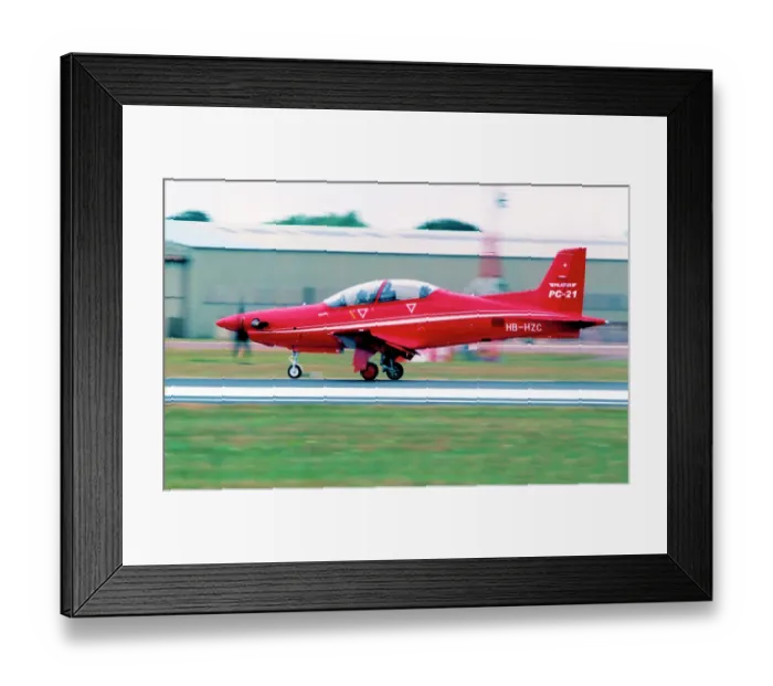 Framed Print : Pilatus PC-21 HB-HZC Framed Print : Pilatus PC-21 HB-HZC